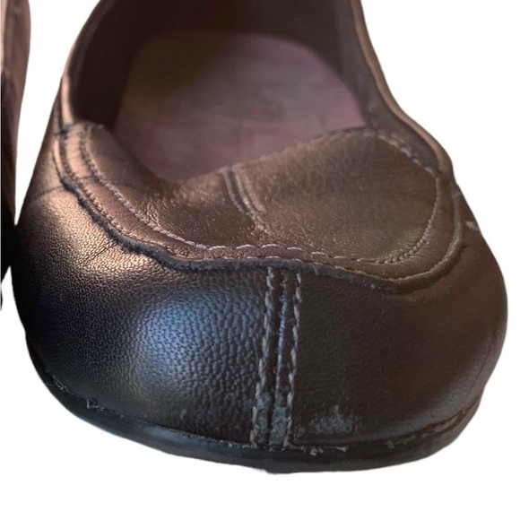 Black Leather Slip On Shoes - Picture 14 of 14